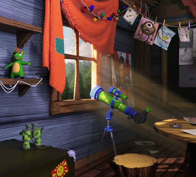 3D cartoon room